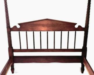 solid mahogany full size spool bed