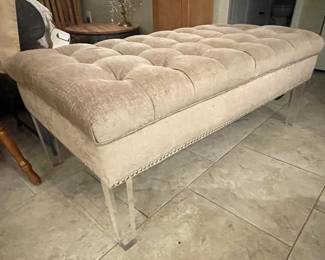 Lucite Bench