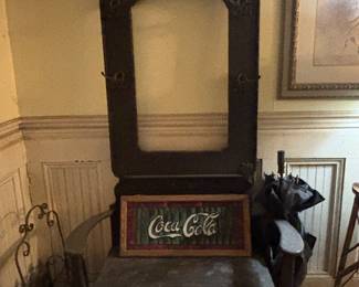 Victorian Oak Hall Tree