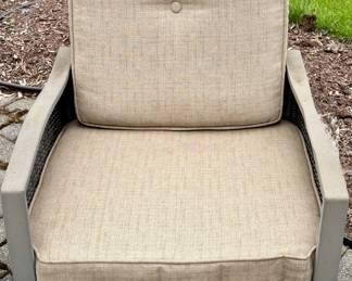 Outdoor Wicker Set with Loveseat, 2 Chairs, coffee table and Cushions