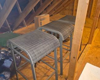 3 matching stools