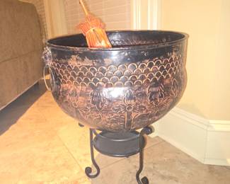Metal Urn on triple legs