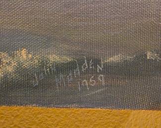Name on painting of ship - John Madden 1959