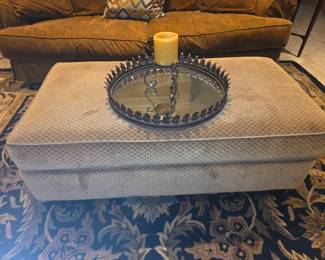 Another view of stool, tray & candle