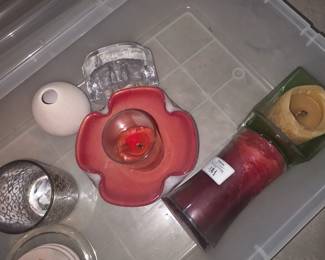Miscellaneous candles & candle holders