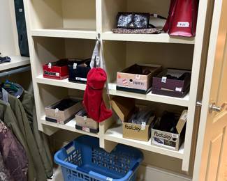 Master bedroom - men's shoes, clothes