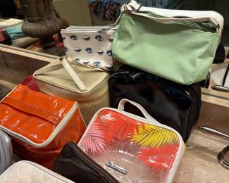 Master bathroom - makeup bags
