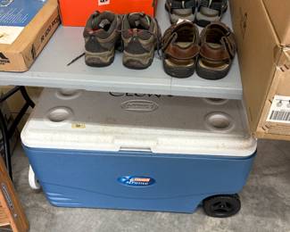 Garage - Close up of shoes - men’s sizes 8 1/2 - 9 1/2
