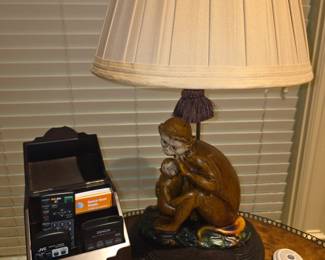 Closeup of lamp & holder
