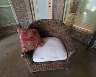 Outdoor chair on patio