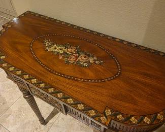 Maitland Smith carved, hand painted side table...gorgeous
