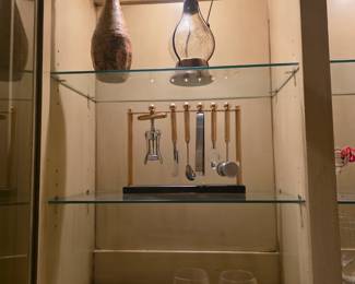 Wine bottles, liquor & drink tools, Mr & Mrs glasses