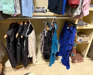 Master bedroom closet - men's & women's clothing