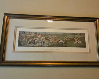 Breaking Cover gold type framed picture