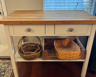 Butcher block table