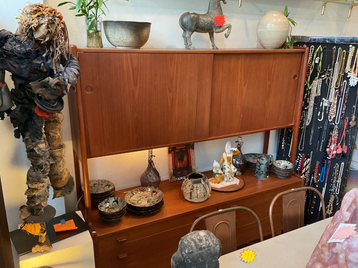 MCM credenza with display topper 71” x 71” x 19.5” $2000 + tax