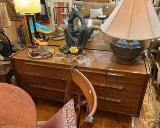 MCM 9 drawer dresser 30.5” x 60” x 18” $1375 + tax