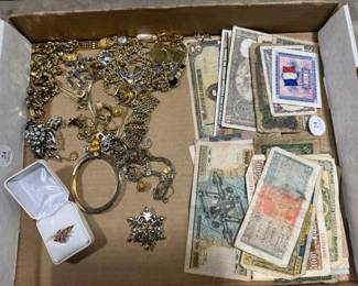 Currency Collection and Costume Jewelry Orlando