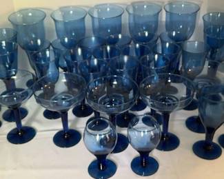 Blue Glassware