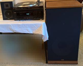 Fisher Studio Standard Direct Drive Turntable 2 Speakers , TEAC Audio Video Surround Receiver