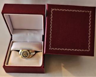 Man's Gold & Diamond Ring
