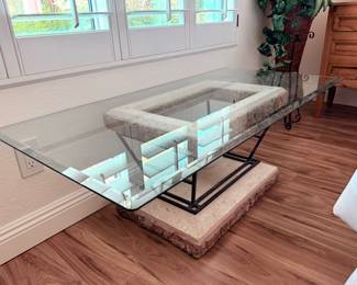 Glass top table