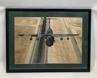 Framed Military Aircraft Photograph