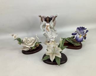 Seraphim Classic "Latrice" Angel Figurine with Seizan Ceramic Flowers