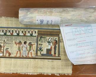 Egyptian Art Papyrus Scroll