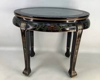 Oriental Black Side Table