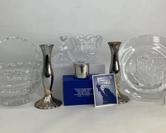 Glass & Pewter Decor