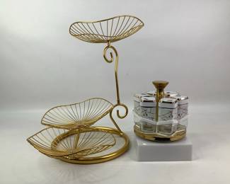 Rotating Spice Rack & 3 Tier Fruit Basket