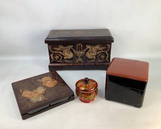 Inlaid Wood Boxes