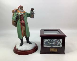 Thomas Blackshear's Ebony Visions The Gift Giver Figurine and Holiday Music Box