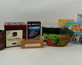 Collection of Board and Card Games and Bluetooth Speaker