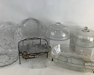 Assorted Glass Servingware and More