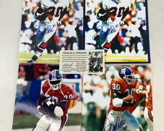 Terrell Davis Autpgraphed Denver Broncos Photos