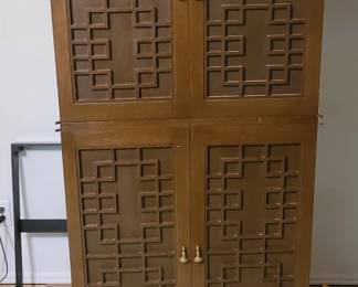 Asian Styled Wood Cabinet
