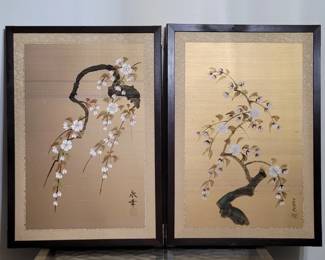 Japanese Silk Painting Set