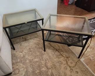 Metal & Glass End Tables