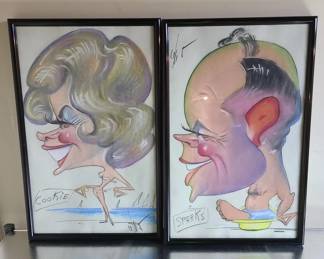 Vintage Caricature Drawings
