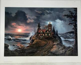 Jesse Barnes Signed Lighthouse Cove Print