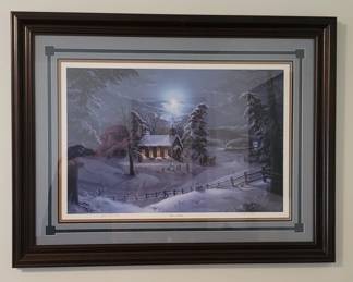 Jesse Barnes Signed/Framed Church in the Wildwood