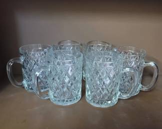 Paul Sebastian Lead Crystal Mugs Set of 6