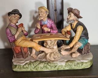 Capodimonte Porcelain Old Men Cheaters Figurine