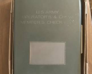 U.S.ARMY UH-1B Helicopter Pilot's Checklist