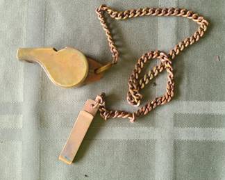 US Army Solid Brass Whistle