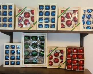 Vintage Christmas Glass Ornaments