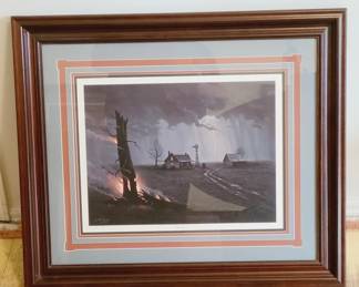 Jesse Barnes Signed & Framed The Burning Tree