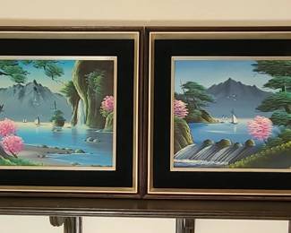 Framed Asian Oil Paintings